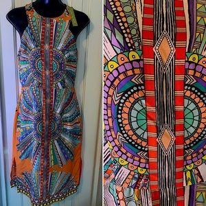Gianni Bini multicolored, patterned dress Sz XS
